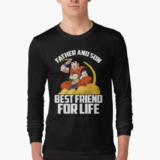 Dragon Ball Super Saiyan Father and Son best friend for life Long Sleeve Shirt - LS0022