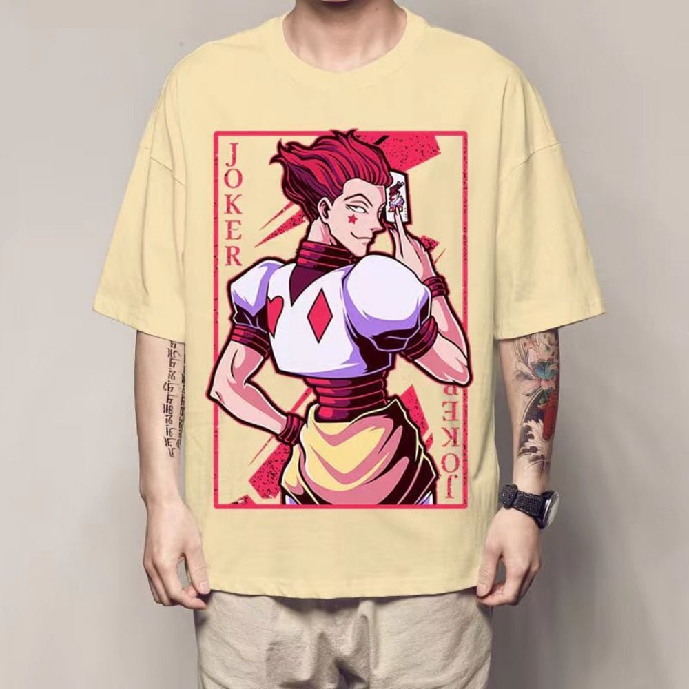 Hunter X Hunter Hisoka Morow Joker Anime Unisex T shirt - KataMoon