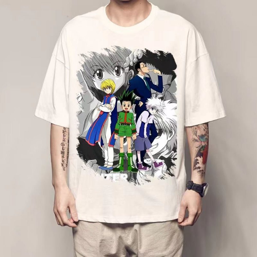 Hunter X Hunter Killua Gon Kurapika Leorio Anime T shirt - KataMoon
