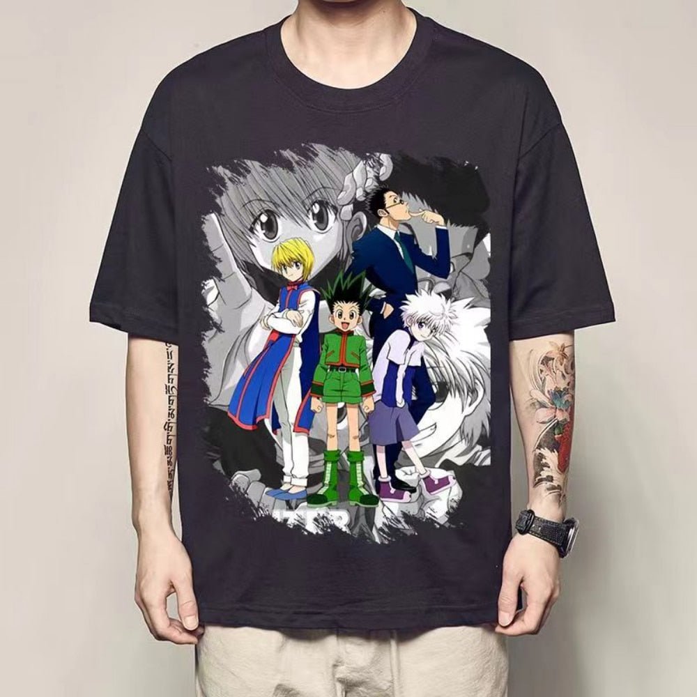 Hunter X Hunter Killua Gon Kurapika Leorio Anime T shirt - KataMoon