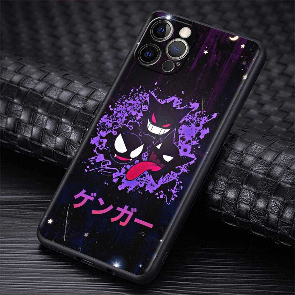 Japan Anime Pokemon Gastly Haunter Gengar Evolution Iphone Phone Case - KataMoon
