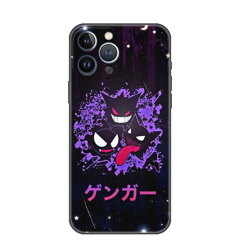 Japan Anime Pokemon Gastly Haunter Gengar Evolution Iphone Phone Case - KataMoon