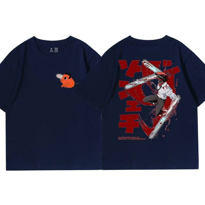 Japanese Anime Chainsaw Man Denji Pochita Makima T Shirt - KataMoon