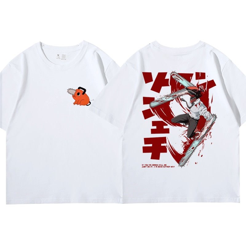 Japanese Anime Chainsaw Man Denji Pochita Makima T Shirt - KataMoon