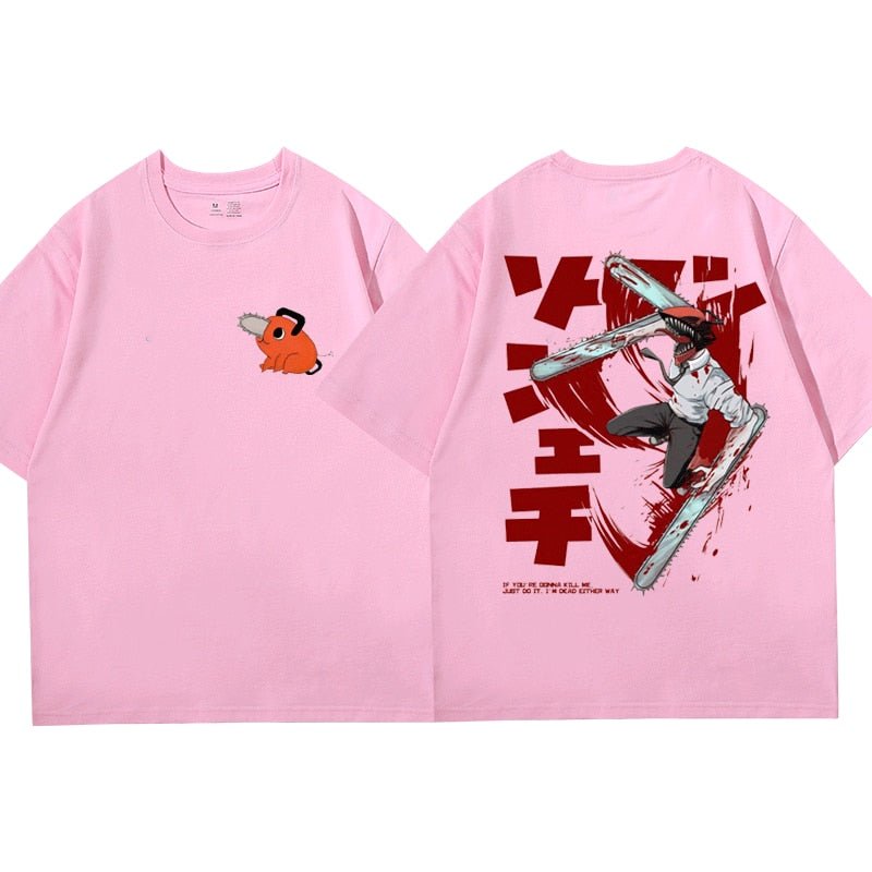 Japanese Anime Chainsaw Man Denji Pochita Makima T Shirt - KataMoon