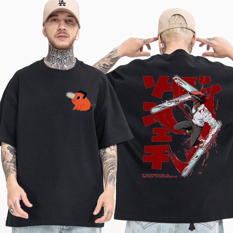 Japanese Anime Chainsaw Man Denji Pochita Makima T Shirt - KataMoon