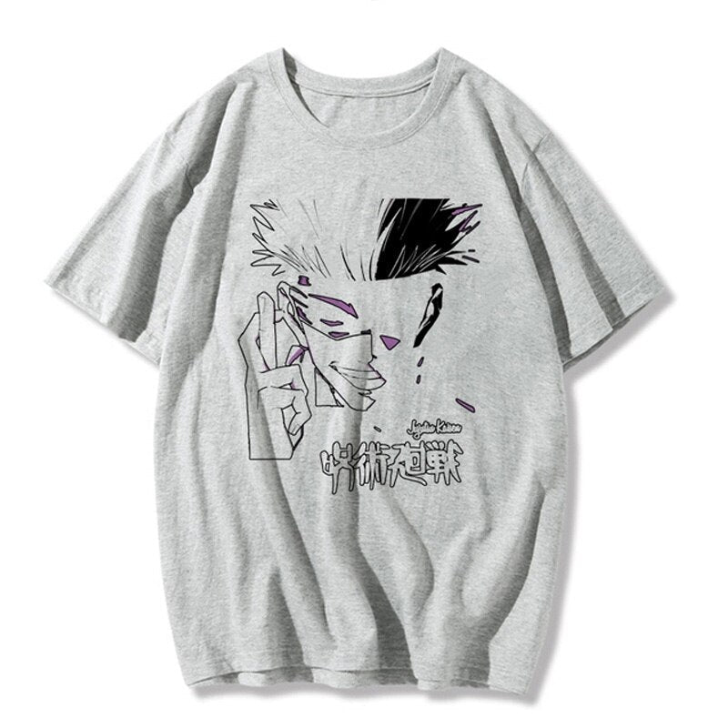 Jujutsu Kaisen Gojo Satoru Print Cotton T shirt - KataMoon