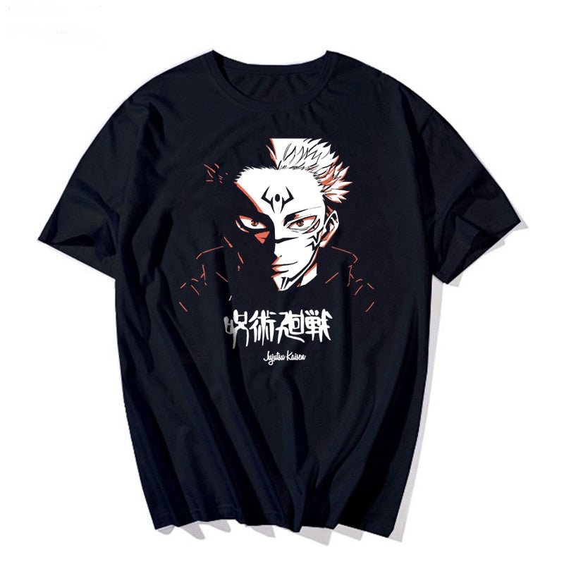 Jujutsu Kaisen Yuji Itadori Print Cotton T shirt - KataMoon