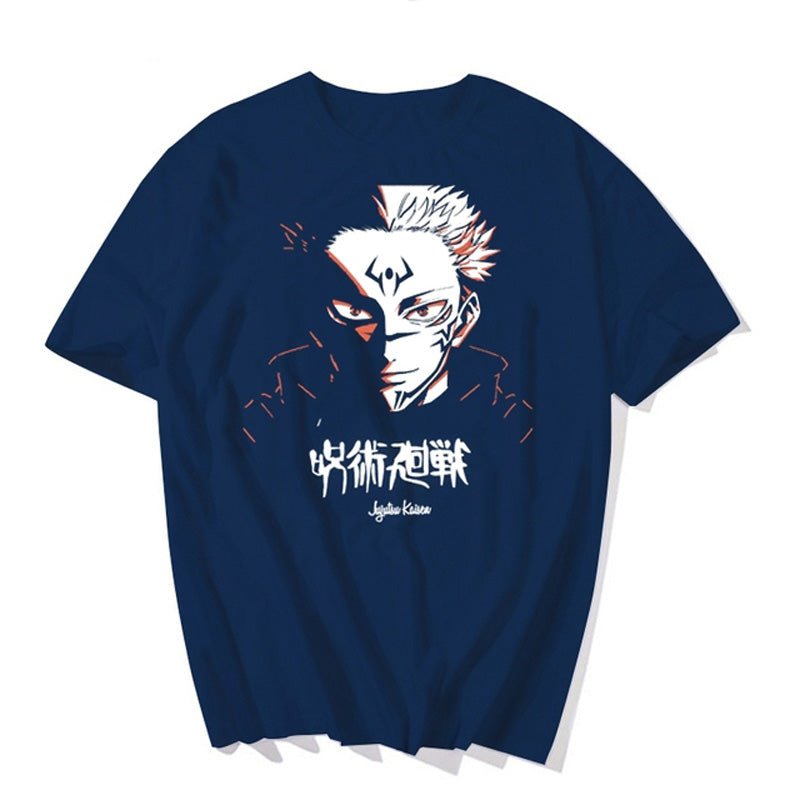 Jujutsu Kaisen Yuji Itadori Print Cotton T shirt - KataMoon