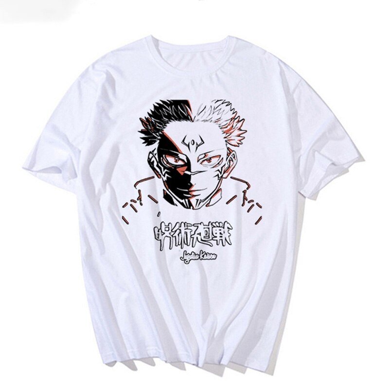 Jujutsu Kaisen Yuji Itadori Print Cotton T shirt - KataMoon
