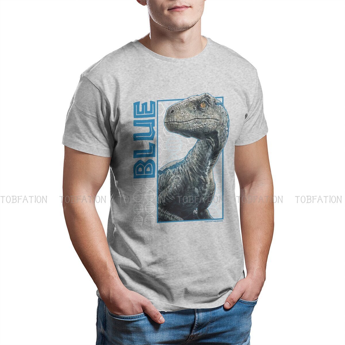 Jurassic World Fallen Kingdom Blue DNA T Shirt - KataMoon