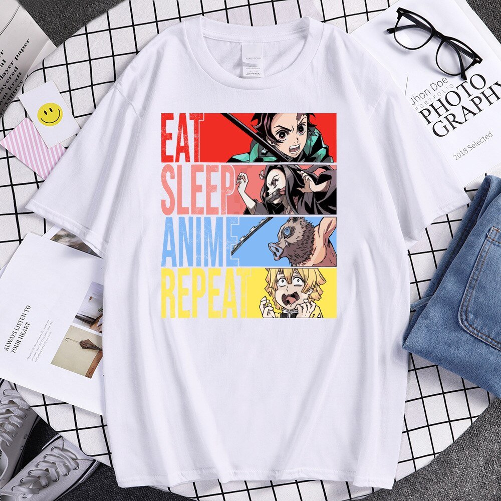 Kimetsu no Yaiba Demon Slayer Tanjiro Zenitsu Inosuke Nezuko T Shirt - KataMoon