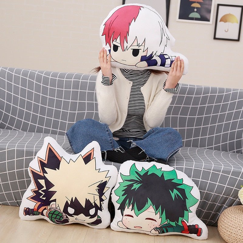 My Hero Academia Midoriya Izuku Bakugou Katsuki Todoroki Shouto Pillow Doll - KataMoon