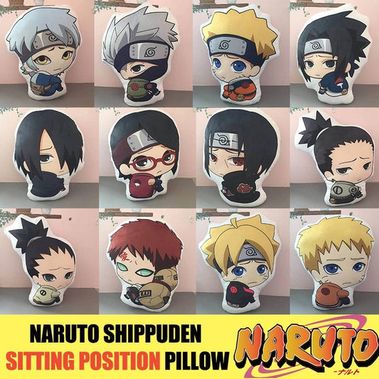 Naruto Shippuden Boruto Anime Uchiha Itachi Sasuke Kakashi Doll Pillow - KataMoon
