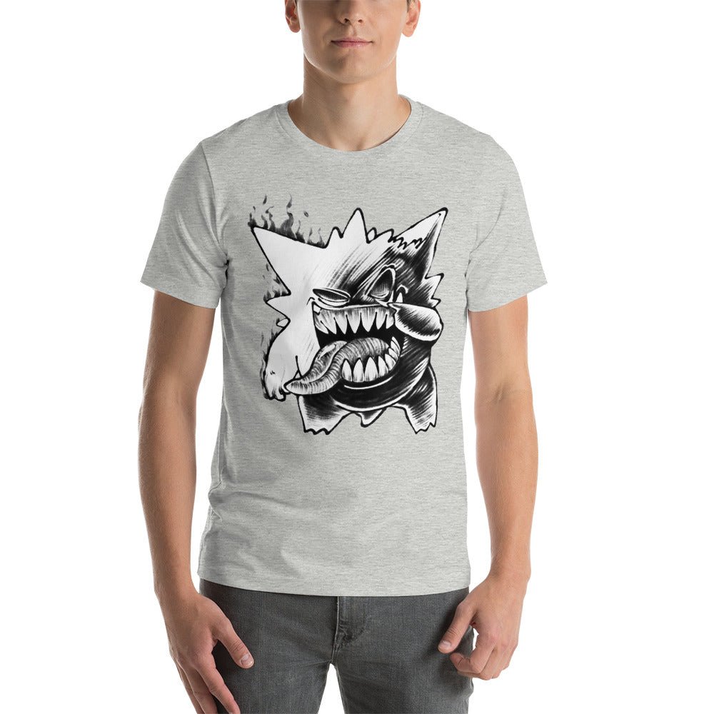 Pokemon Ash Gengar Ghost Funny Unisex T Shirt - KM0139TS - KataMoon