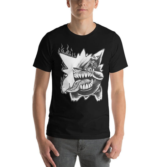 Pokemon Ash Gengar Ghost Funny Unisex T Shirt - KM0139TS - KataMoon