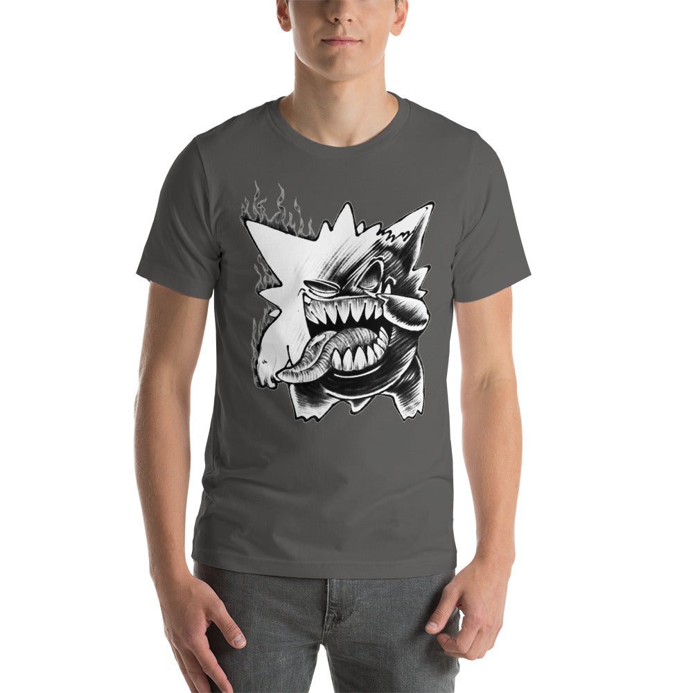 Pokemon Ash Gengar Ghost Funny Unisex T Shirt - KM0139TS - KataMoon