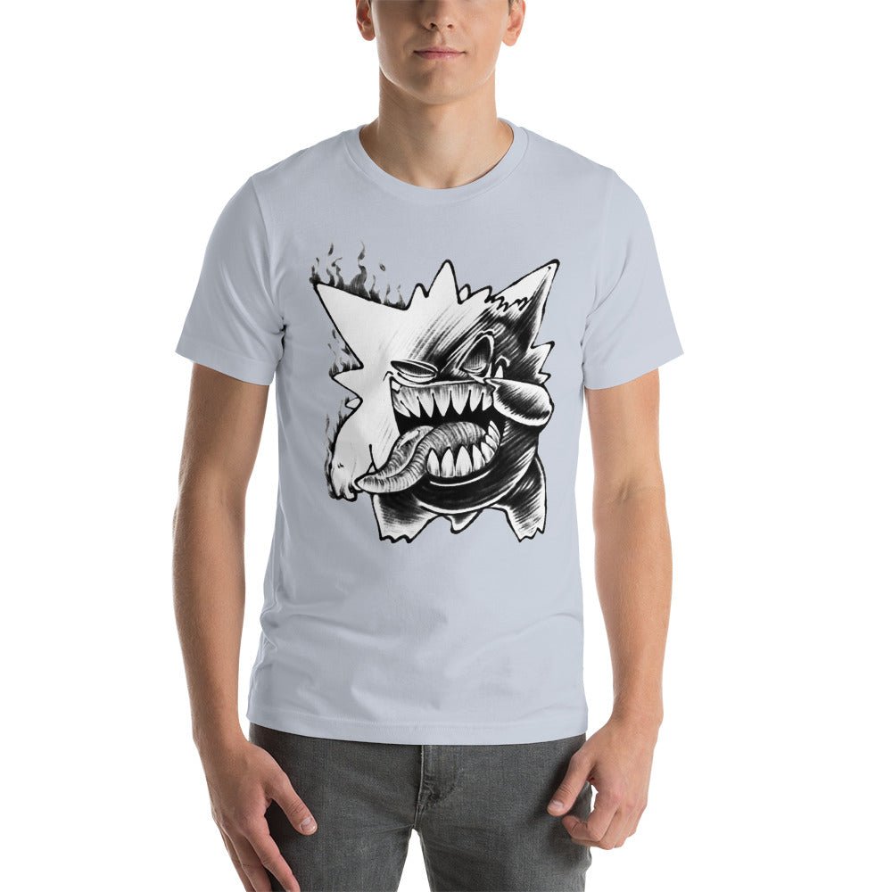 Pokemon Ash Gengar Ghost Funny Unisex T Shirt - KM0139TS - KataMoon
