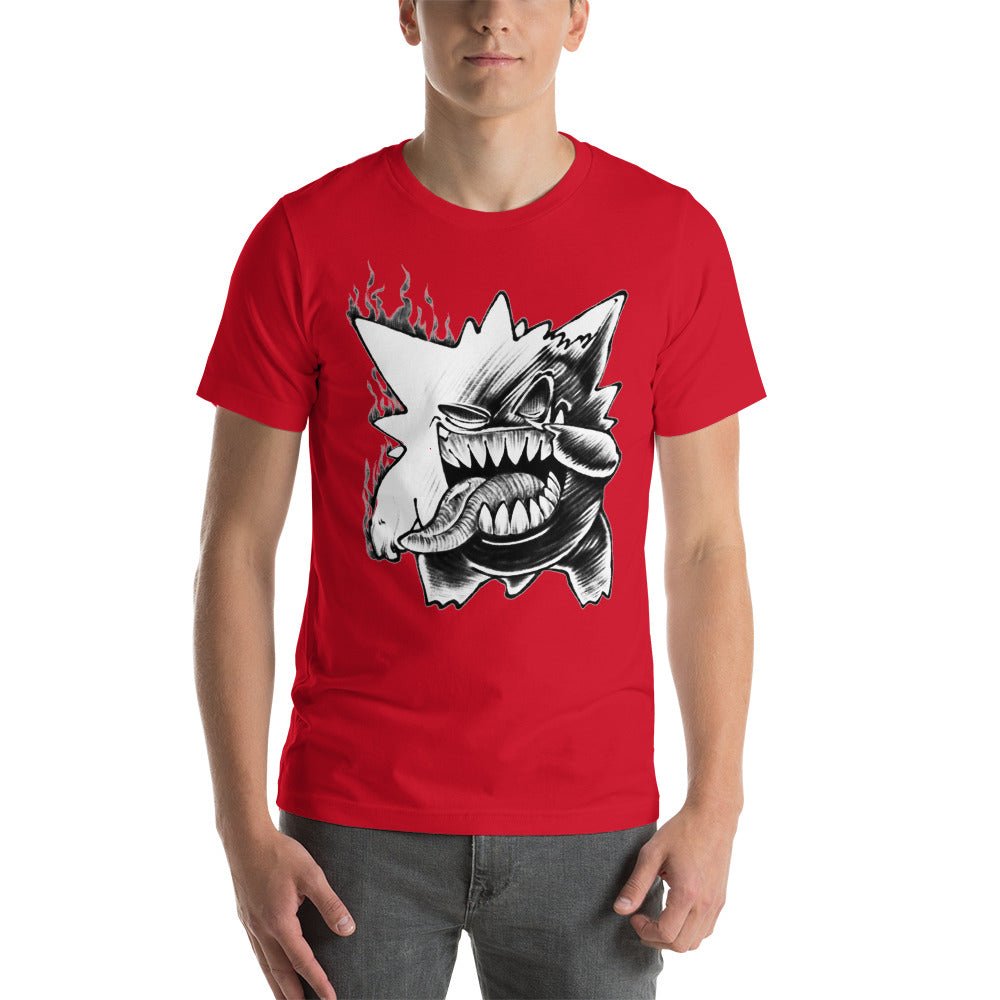 Pokemon Ash Gengar Ghost Funny Unisex T Shirt - KM0139TS - KataMoon