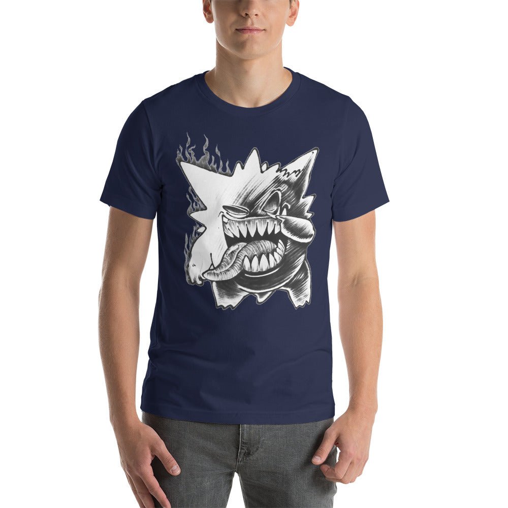 Pokemon Ash Gengar Ghost Funny Unisex T Shirt - KM0139TS - KataMoon