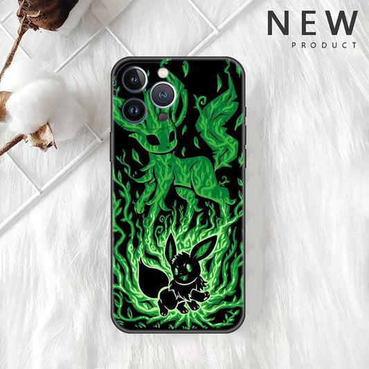 Pokemon Eevee Leafeon Evolution Apple iPhone Case - KataMoon