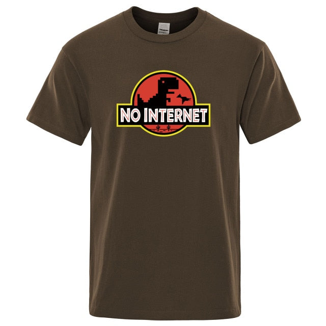 Jurassic Dinosaur No internet Unisex T shirt