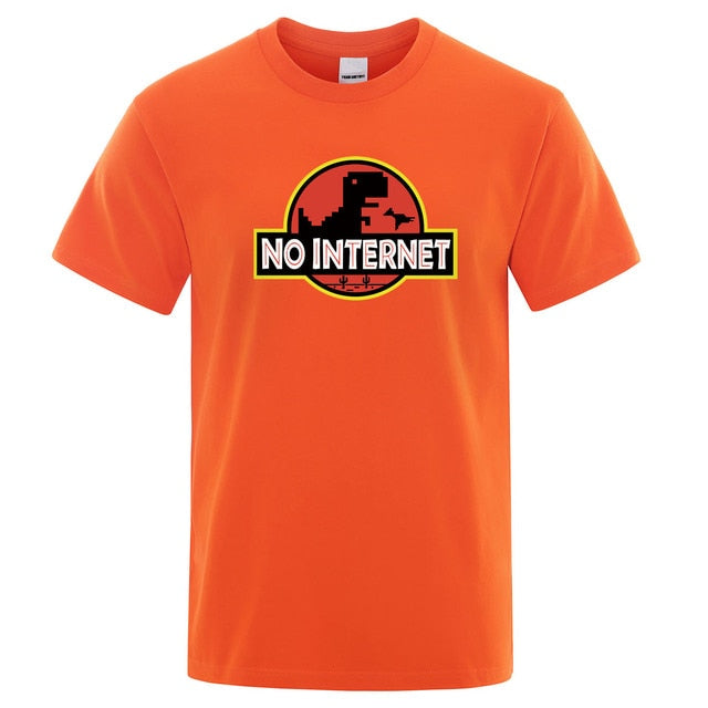 Jurassic Dinosaur No internet Unisex T shirt