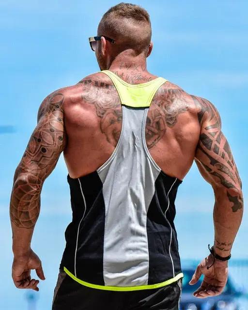 Men Bodybuilding Tank Tops Gym Workout Shirts
