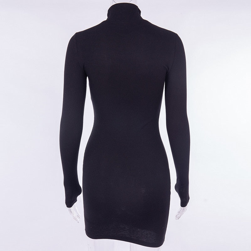 Women Dress - Long Sleeve Slim Dress Streetwear 2022 - DS0005