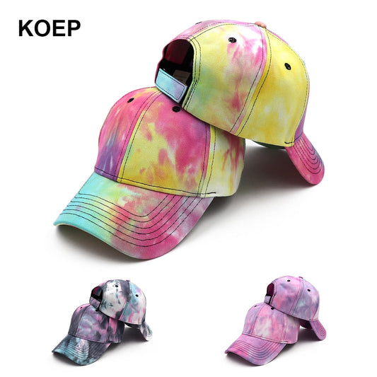 Tie Dyed Camouflage Jungle Baseball Cap