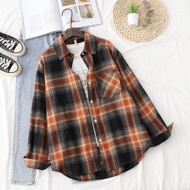 Tops Long Sleeve Female Casual Shirts - Lady Outerwear