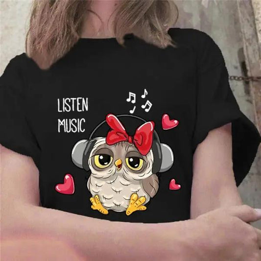 Cute Owl Wild and Free T shirt