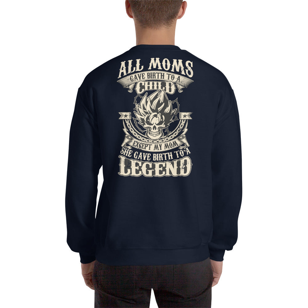 Dragon Ball Super Saiyan Mom Navy Sweatshirt