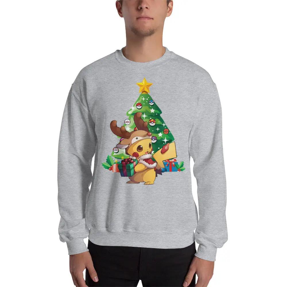 Christmas Tree Deer cosplay Pikachu Sweatshirt