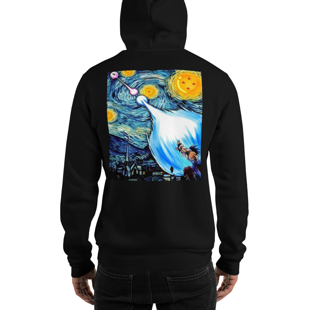 Dragon Ball Super Saiyan Goku and Vegeta Van Gogh Hoodie - KM0103HO