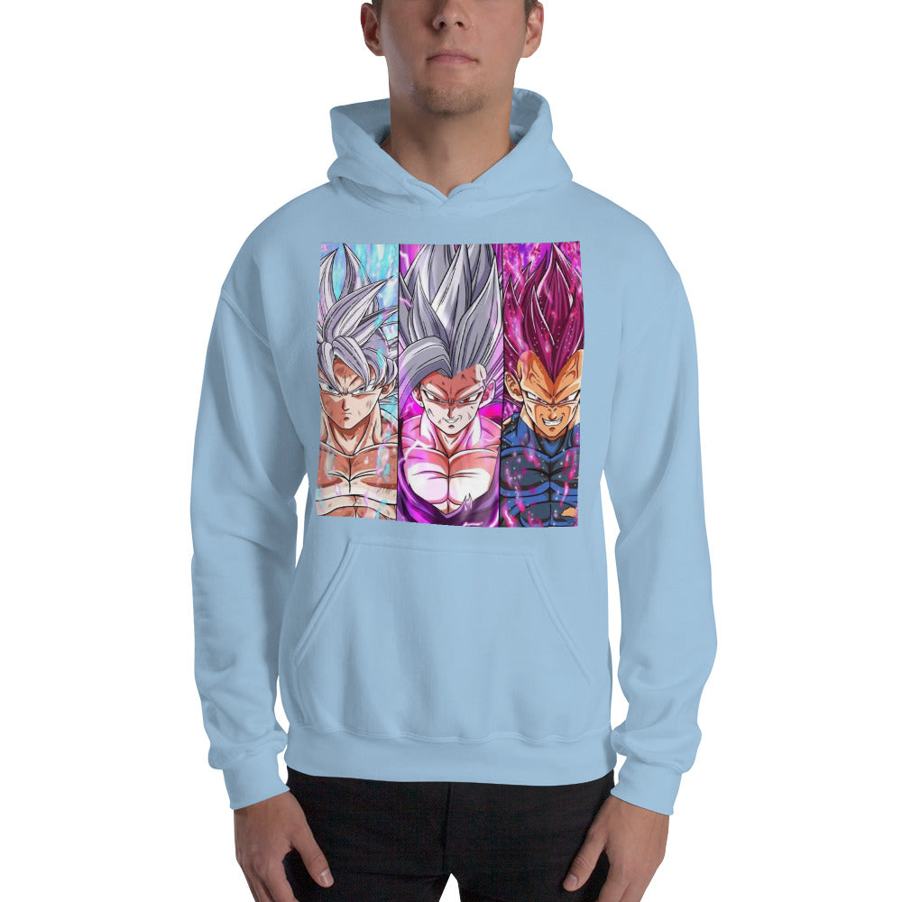 Super Saiyan Goku UI, Gohan Beast and Vegeta MUI Hoodie - KM0115HO