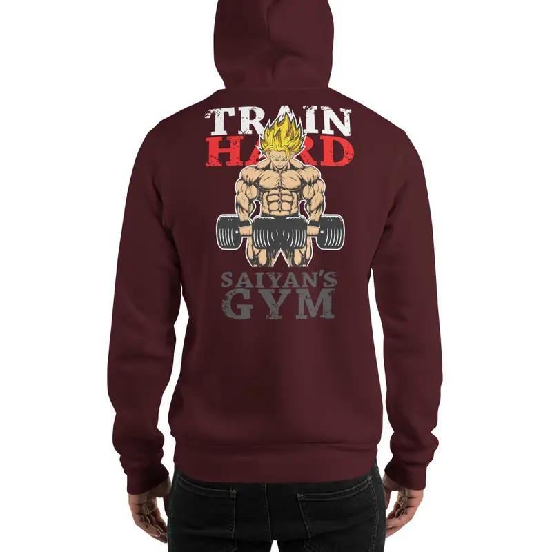 Dragon Ball Super Saiyan Gym Training Hard Hoodie - KM0081HO