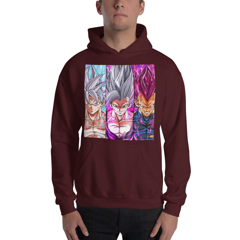 Super Saiyan Goku UI, Gohan Beast and Vegeta MUI Hoodie - KM0115HO