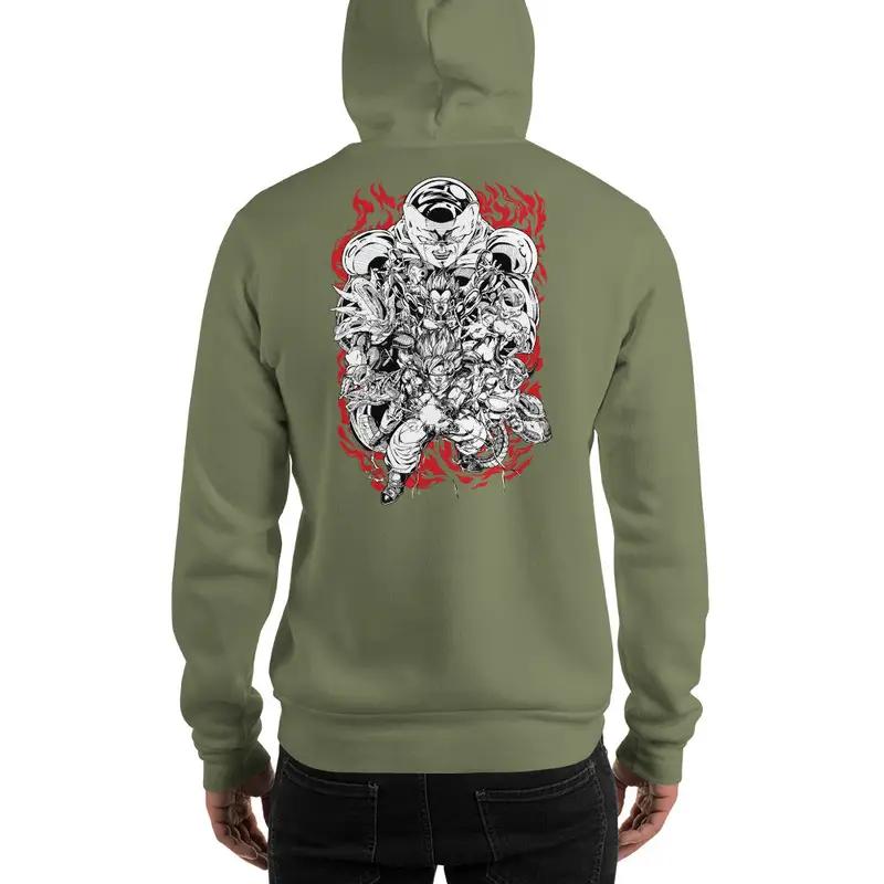 Dragon Ball Super Saiyan Goku Vegeta vs Frieza Hoodie - KM0065HO