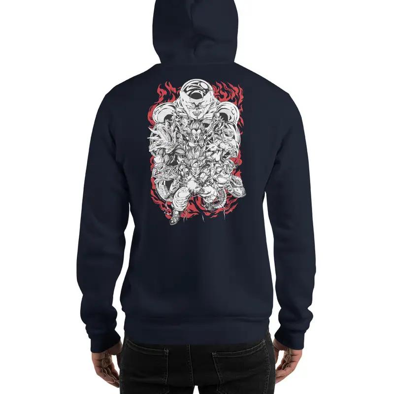 Dragon Ball Super Saiyan Goku Vegeta vs Frieza Hoodie - KM0065HO