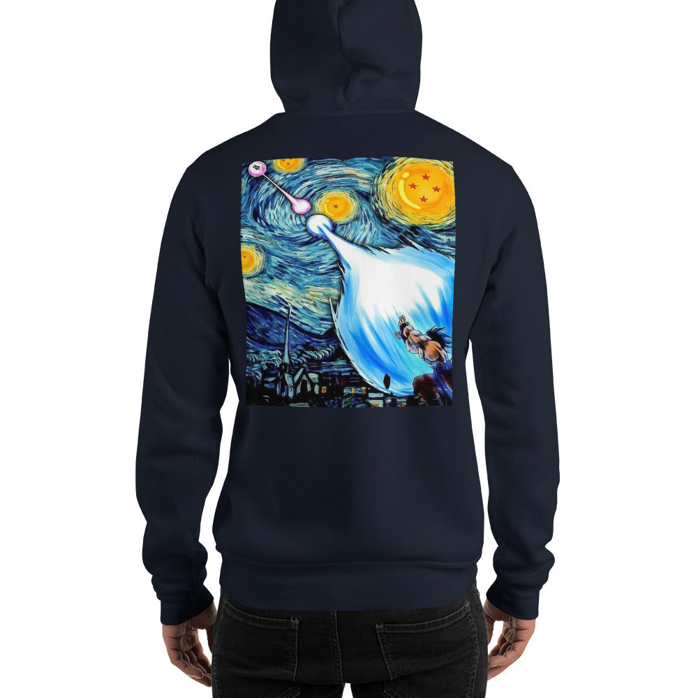 Dragon Ball Super Saiyan Goku and Vegeta Van Gogh Hoodie - KM0103HO