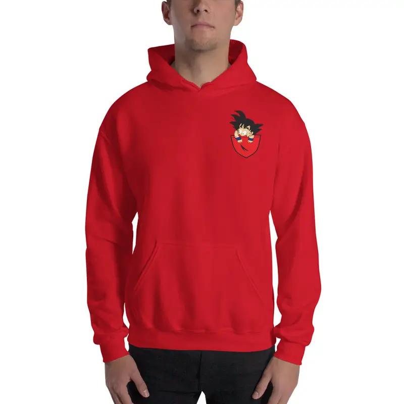 Dragon Ball Super Saiyan Goku in Pocket Hoodie - KM0076HO