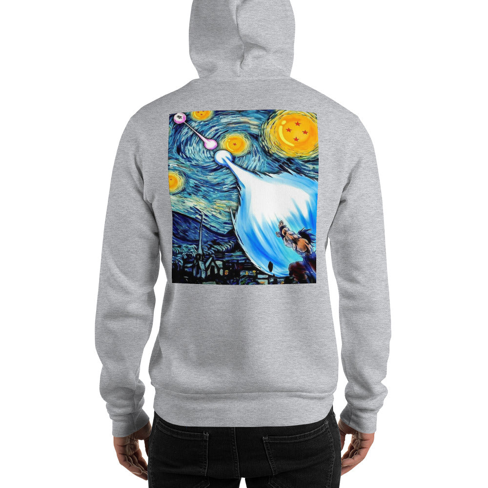 Dragon Ball Super Saiyan Goku and Vegeta Van Gogh Hoodie - KM0103HO