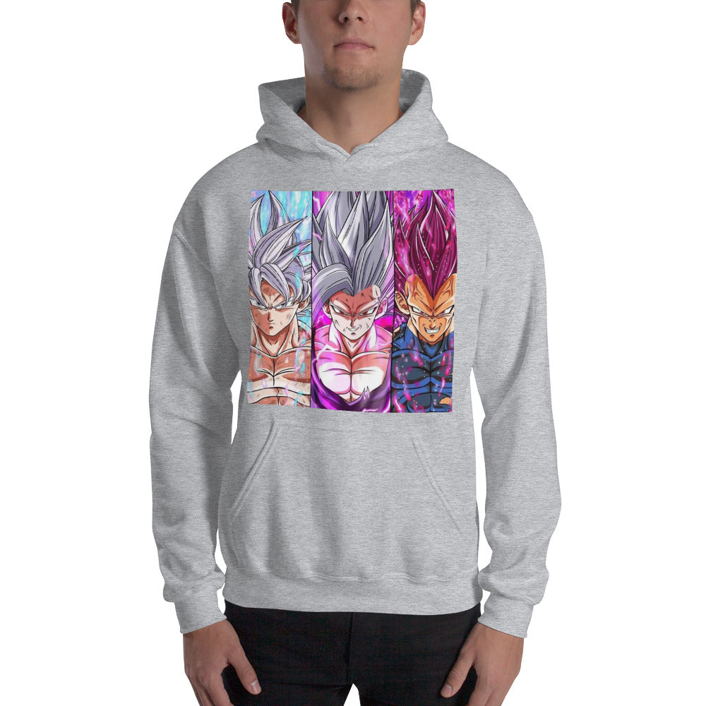 Super Saiyan Goku UI, Gohan Beast and Vegeta MUI Hoodie - KM0115HO