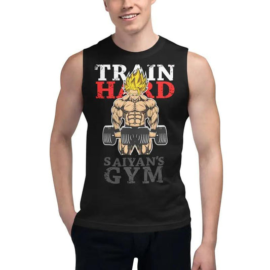 Dragon Ball Super Saiyan Gym Train Hard Tank Top - TT0081