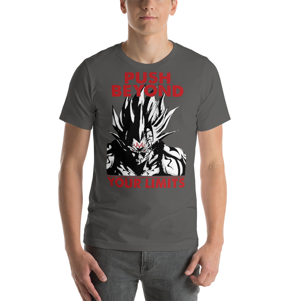 Super Saiyan Majin Vegeta Push Beyond Your Limits T shirt