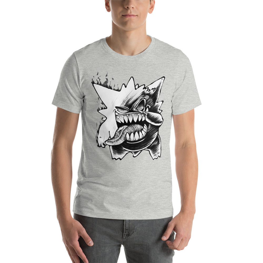 Pokemon Ash Gengar Ghost Funny Unisex T Shirt - KM0139TS
