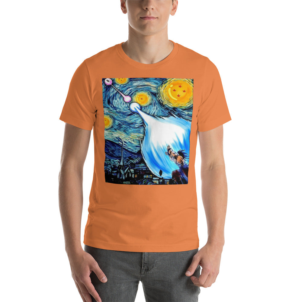 Dragon Ball Super Saiyan Goku and Vegeta Van Gogh T Shirt - KM0103TS