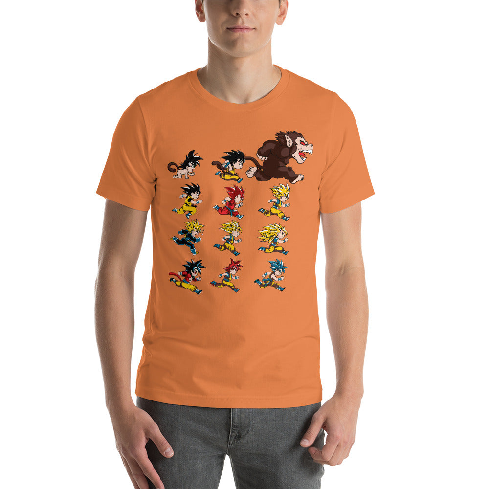 Anime Dragon Ball Super Saiyan Evolution Of Goku T Shirt