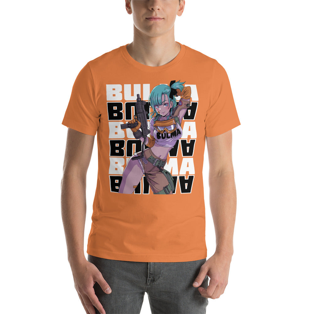 Dragon Ball Super Saiyan Bulma Gun Hand T shirt - KM0137TS